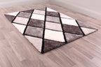 3D CARVED DIAMOND GREY