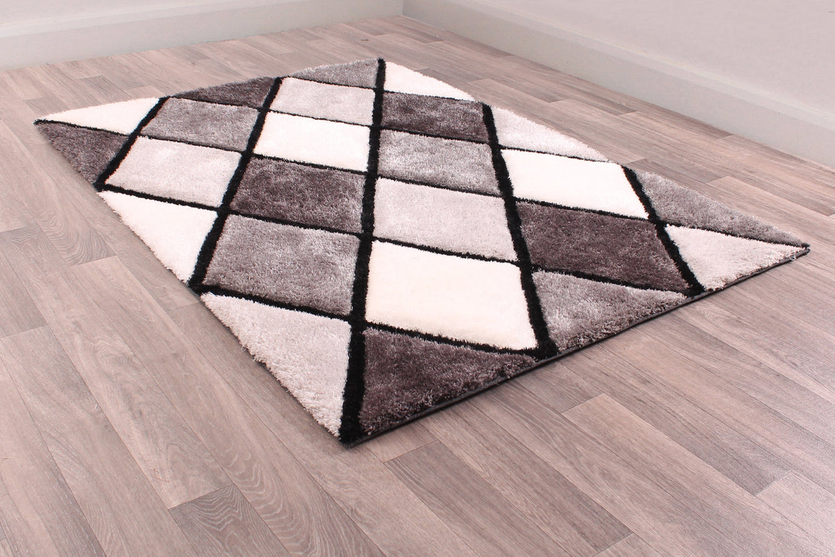 3D CARVED DIAMOND GREY