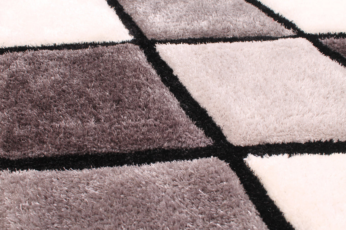 3D CARVED DIAMOND GREY