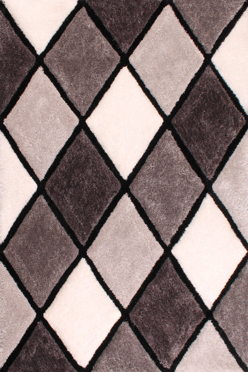 3D CARVED DIAMOND GREY