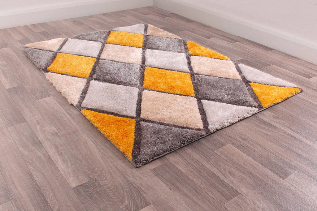 3D CARVED DIAMOND OCHRE
