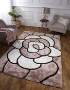 3D CARVED ROSE NATURAL