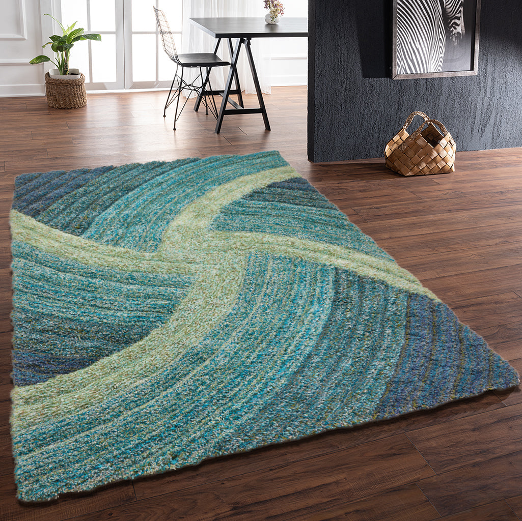 3D SHAGGY STELLA BLUE