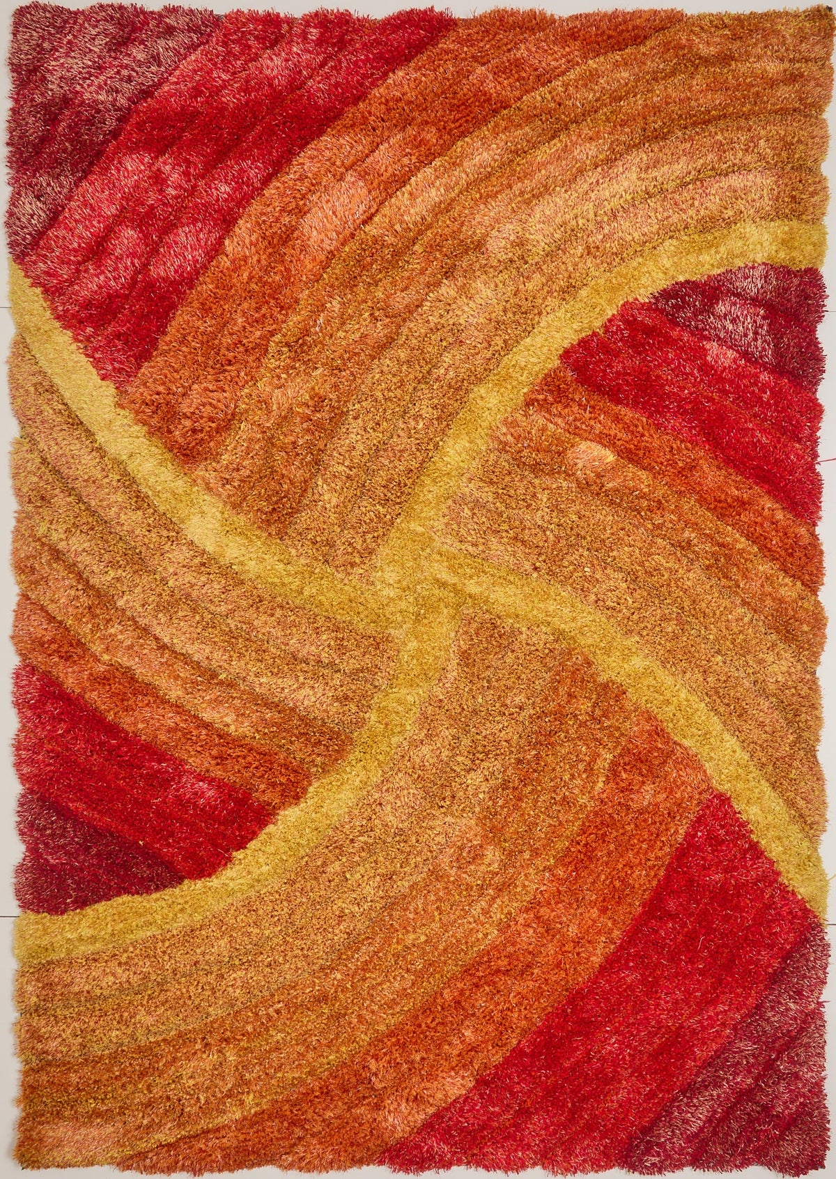 3D SHAGGY STELLA BURNT ORANGE