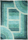 3D SHAGGY TRELLIS BLUE