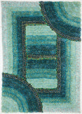 3D SHAGGY TRELLIS TEAL