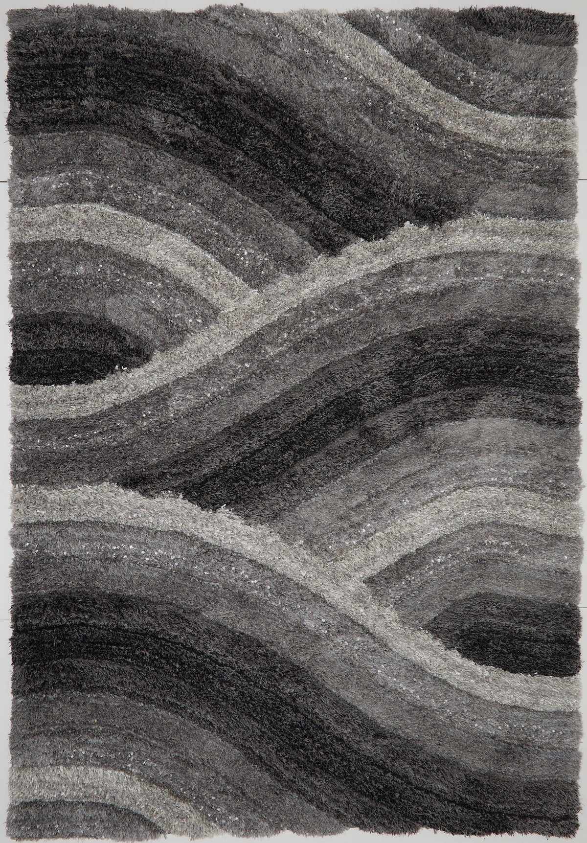 3D SHAGGY WAVE CHARCOAL