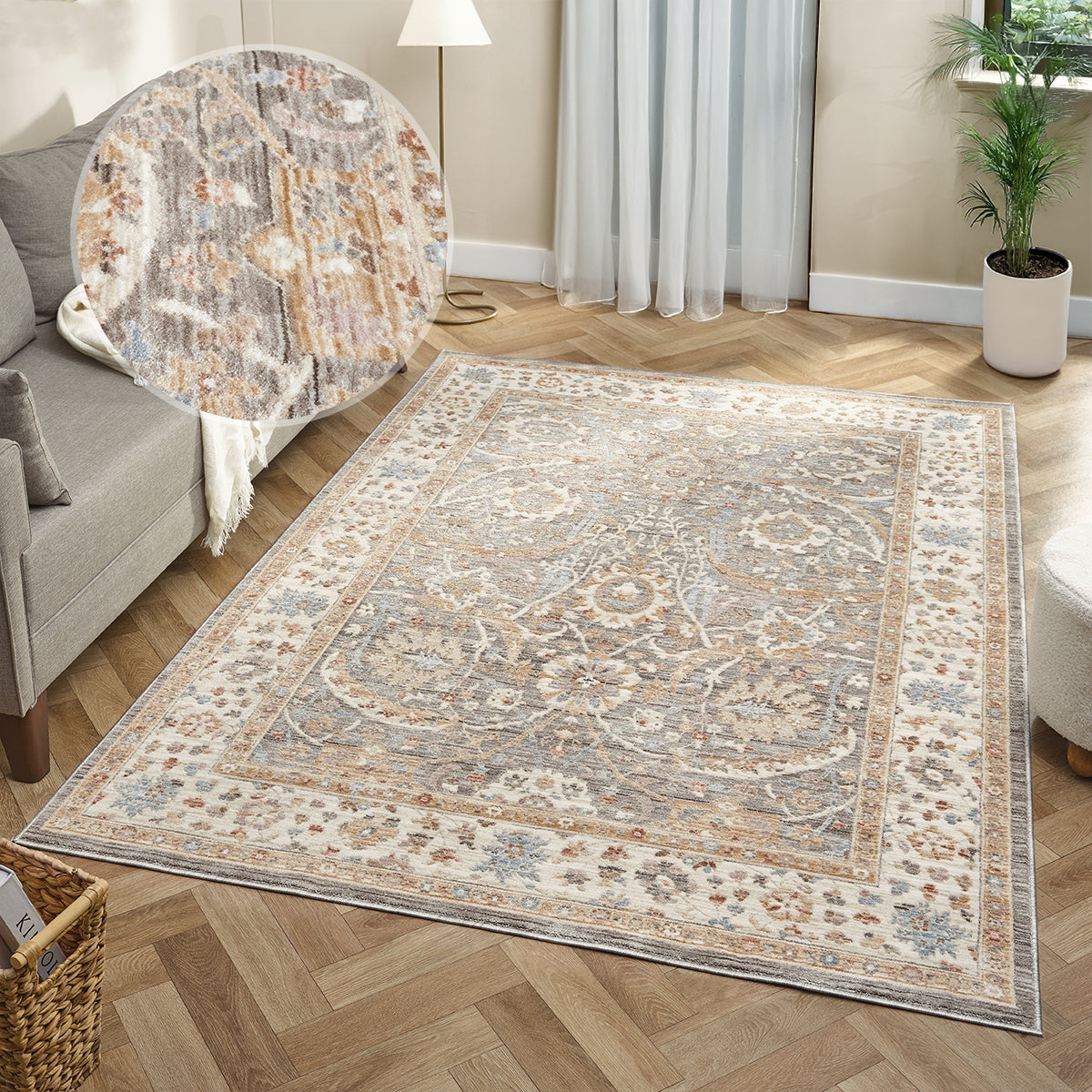 ALIA VIANA GREY/CREAM