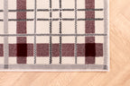 TARTAN CHECK CREAM/RED