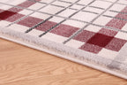 TARTAN CHECK CREAM/RED