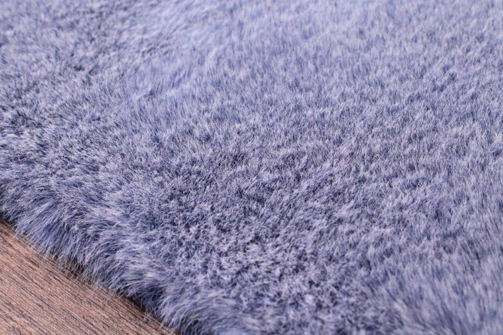 TIPPED LUXE FUR PLAIN BLUE