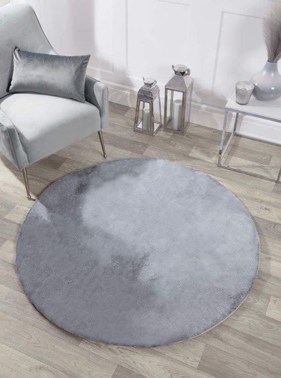 TIPPED LUXE FUR PLAIN SILVER