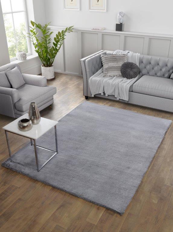 TIPPED LUXE FUR PLAIN SILVER